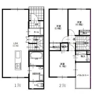 北海道札幌市北区太平九条3【一戸建】の間取り