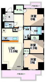 東京都国分寺市南町3【マンション】の間取り