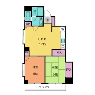 グリーンヒル文京【9階】の間取り