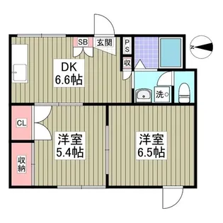 桜井マンション【1階】の間取り