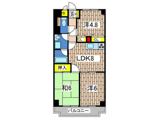 藤セルシオ【5階】の間取り