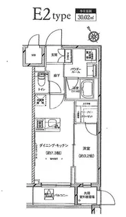 グランドコンシェルジュ六本木【11階】の間取り