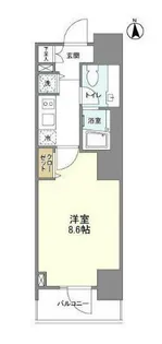 エムレジデンス渋谷神泉【5階】の間取り