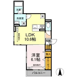 パラディーゾ湘南【3階】の間取り