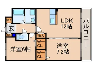 Vita Flore【1階】の間取り