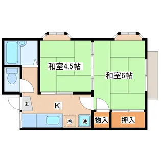キャピタル鈎取I【2階】の間取り