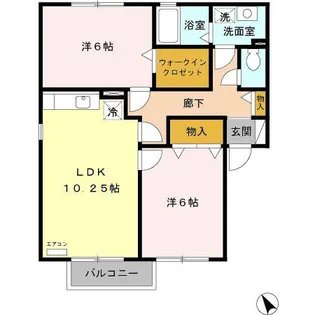 茨城県牛久市柏田町【アパート】の間取り