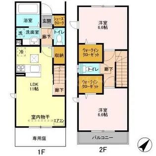 メゾン・シュシュIの間取り