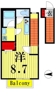 A garden【2階】の間取り