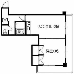 メゾンペガサス【3階】の間取り
