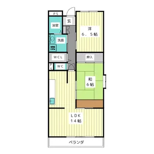 グレイス望ヶ丘【1階】の間取り