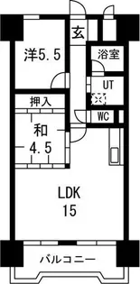 朝日プラザ偕楽園【13階】の間取り