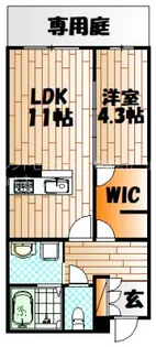 シャーメゾン優蒼の杜 壱番館A棟【3階】の間取り