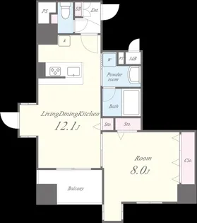 レスポワール エフ【7階】の間取り