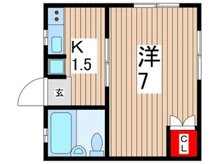 川澄コ-ポ【3階】の間取り