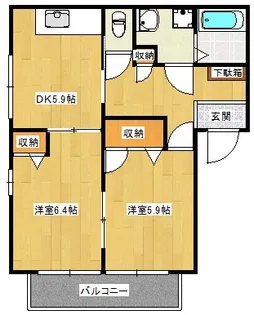 フェアリーコート【2階】の間取り