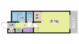 キャンパスヒルズ鈴蘭台【1階】の間取り