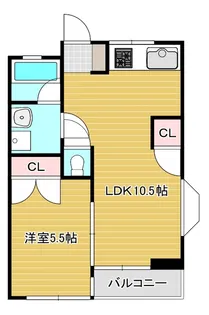 プラザN88【2階】の間取り