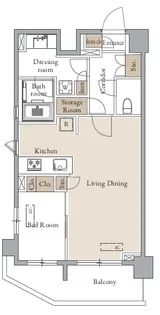 グランカーサ四谷【8階】の間取り