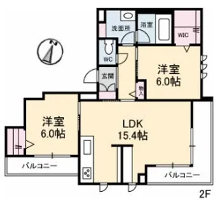 LaVita(ラ・ヴィータ)【2階】の間取り