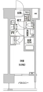 ラクラス幡ヶ谷【2階】の間取り