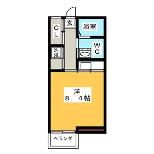 アビタシオンサンアイ【1階】の間取り