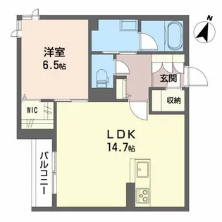 サンシティ八山田 A棟【1階】の間取り