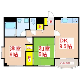 メゾンK【3階】の間取り