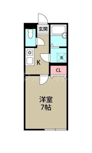 リバーベルのぎく野【1階】の間取り