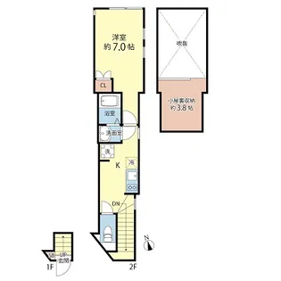 アノンテラス大森【2階】の間取り
