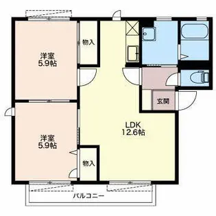 フィールドタウン C【2階】の間取り