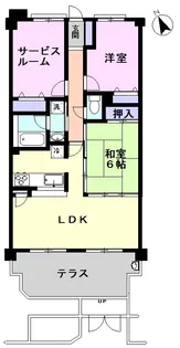 ライオンズマンション松戸胡録台【1階】の間取り