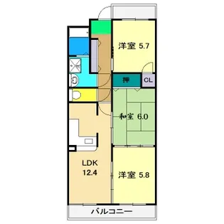 パールリバー【7階】の間取り