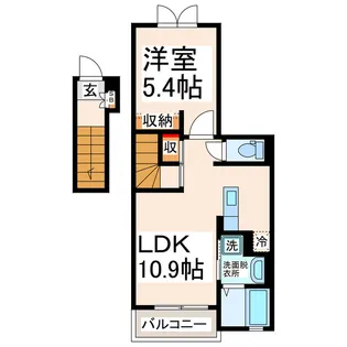 フォレストヒルズ出町【2階】の間取り