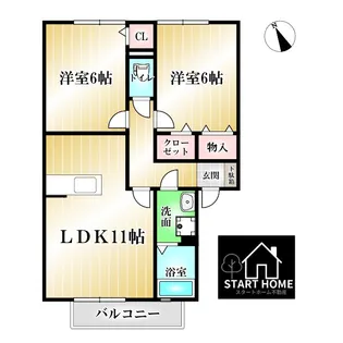 エーデルハイムI【2階】の間取り