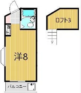 ブルーメ谷塚【2階】の間取り