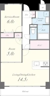 カーサパトリス【1階】の間取り