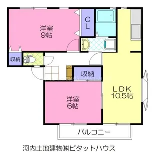 サンビレッジ光陽台十参番館【2階】の間取り