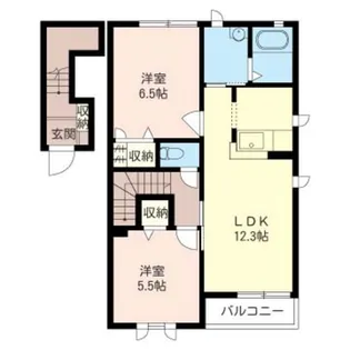 レジェンド・ヤマト新栃木【2階】の間取り