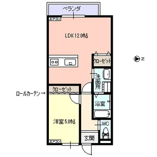 モジ・アワーク101【2階】の間取り