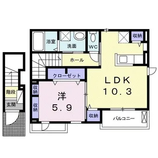 バルコモンターニャ【2階】の間取り