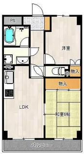 レクシア泉尾【5階】の間取り
