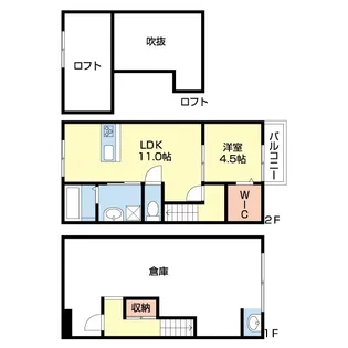 プランドールルミナス石畑【2階】の間取り