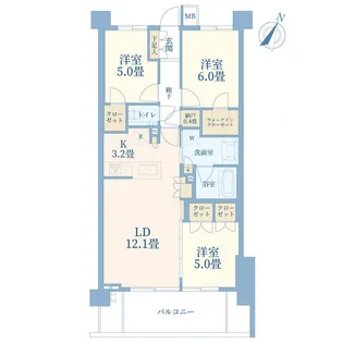 プロミライズ青葉台Dブロック【3階】の間取り