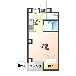 ロイヤルコーポ蜂屋【2階】の間取り