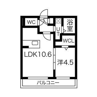 クラウド東札幌 (K-ROUD東札幌)【4階】の間取り