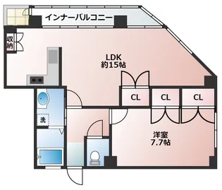 水口ビル【3階】の間取り