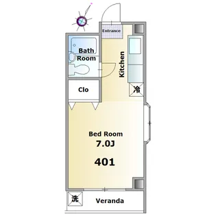 第二大和ビル【4階】の間取り