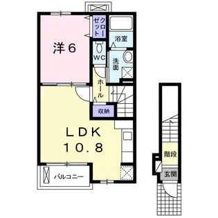 ミッドタウン玉野 参号館【2階】の間取り