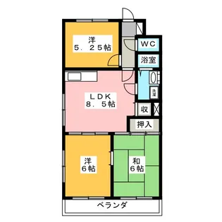 煉瓦館【3階】の間取り